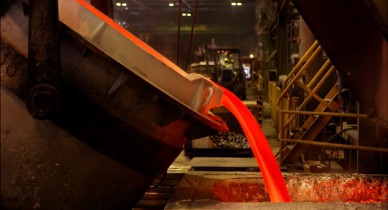 The production of copper in Chile increased